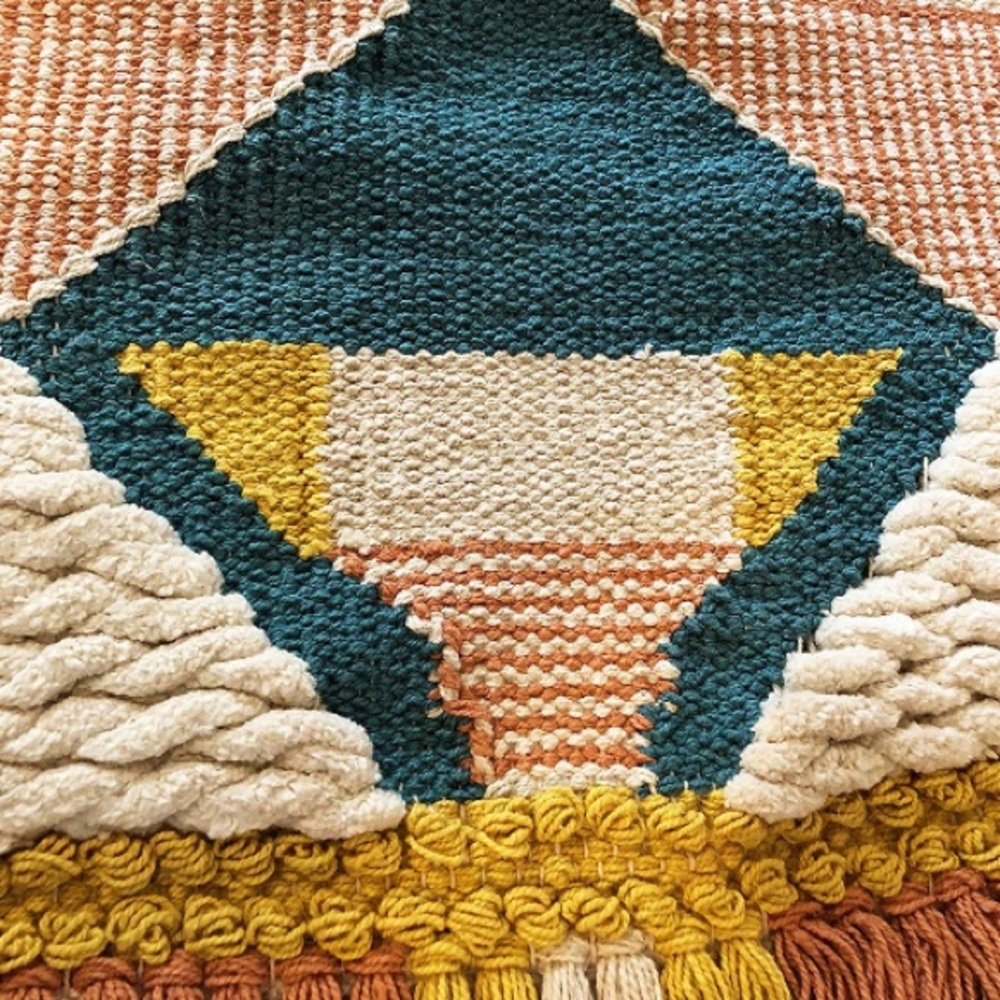Woven Wall Hanging decor colorful - Picture 2 of 3